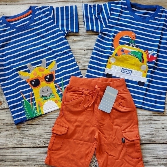 Zoo Trip Outfit Zoo Animals and Giraffe T-Shirts JoJo Maman Bébé Inspired - Picture 5 of 16